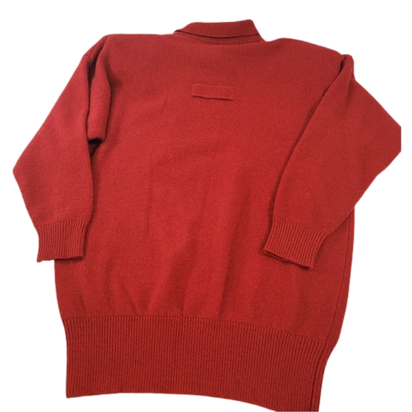 Vintage Ricardo Lenzi Size Medium to Large Angora and Lambswool Red Sweater - Picture 3 of 7